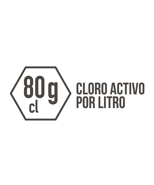 80 gramos cloro activo