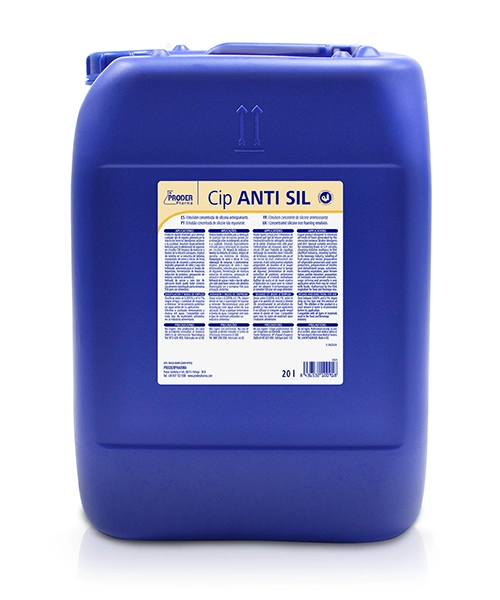 Cip ANTI SIL es Emulsión concentrada de silicona antiespumante.