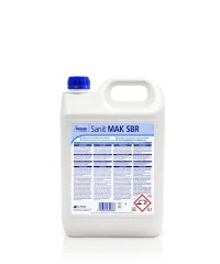 Sanit MAK SBR es un detergente para el lavado de cuñas, botella y dispositivos de recogida de orina