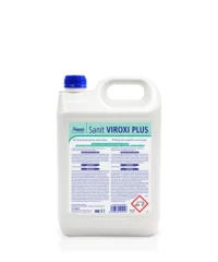 Sanit VIROXI PLUS es un desinfectante concentrado de amplio espectro para la desinfección de superficies por contacto.
