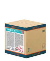 ECOSAFETY Sanit P20 PLUS es un desinfectante de alto nivel para la desinfección de superficies en el ámbito sanitario. Producto con eficacia bactericida, fungicida, levuricida y viricida.