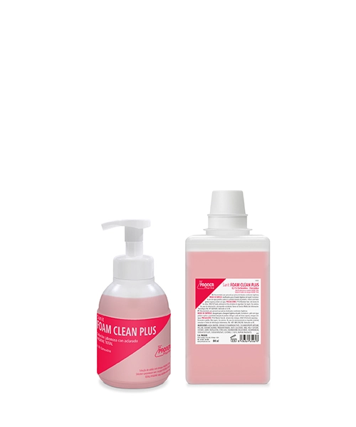 Sanit FOAM CLEAN PLUS es una espuma dermatológica para la higiene total de las manos con un 03 % de clorhexidina en su formulación.